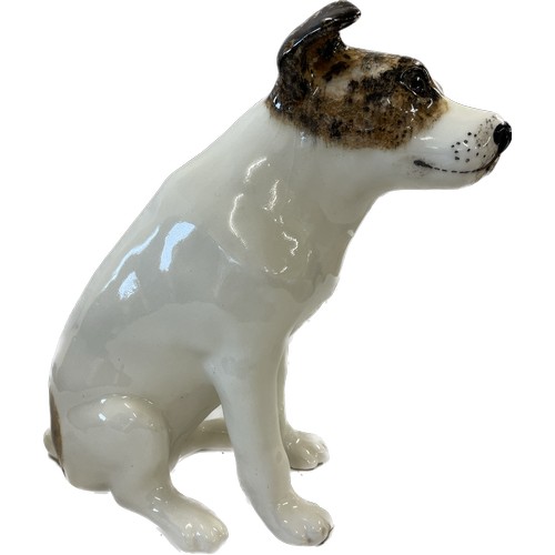 162 - Winstanley Jack Russell with glass eyes, approximate height 12.5 inches, size 8, this piece is signe... 