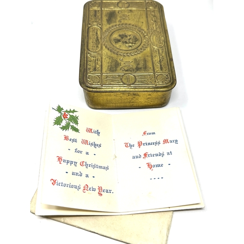 98 - ww1 1914 princess mary christmas tin & christmas card