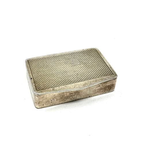 49 - Vintage silver pill box Birmingham silver hallmarks