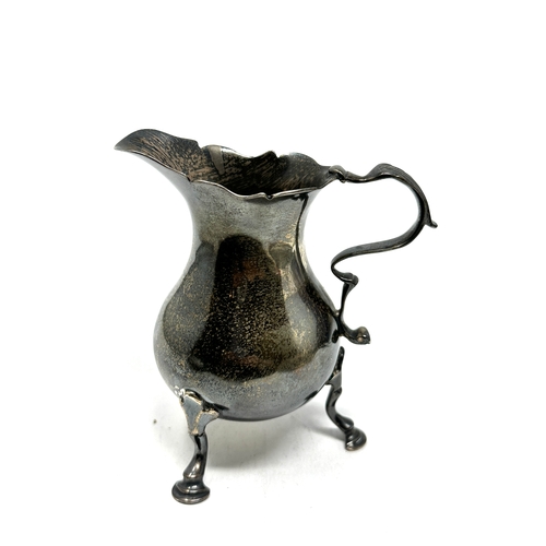 6 - Antique georgian silver cream jug