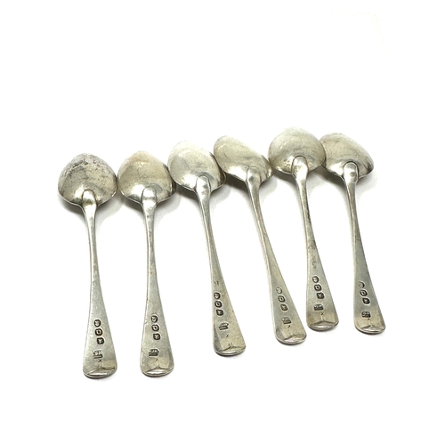 10 - 6 Antique georgian silver tea spoons