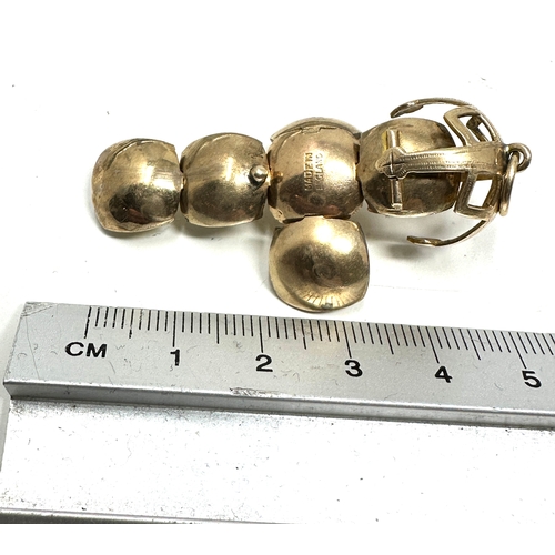 142 - Large Vintage 9ct gold & silver masonic orb weight 13g