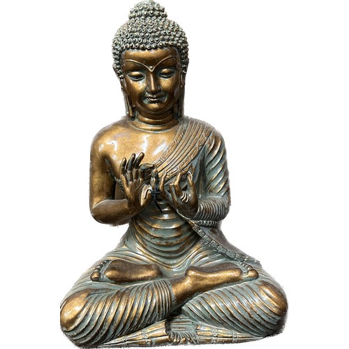 74 - Buddha ornament, resin/ plastic, approximate height 19 inches