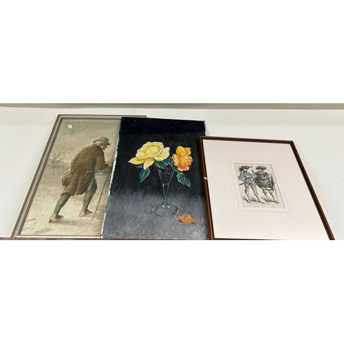 89 - Selection of various framed / unframed prints, various sizes