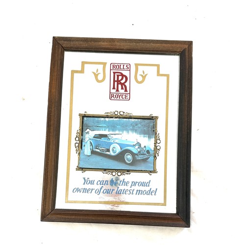 164 - Framed Austin Service sign measures approximately 27 inches tall 25 inches wide Framed advertising R... 