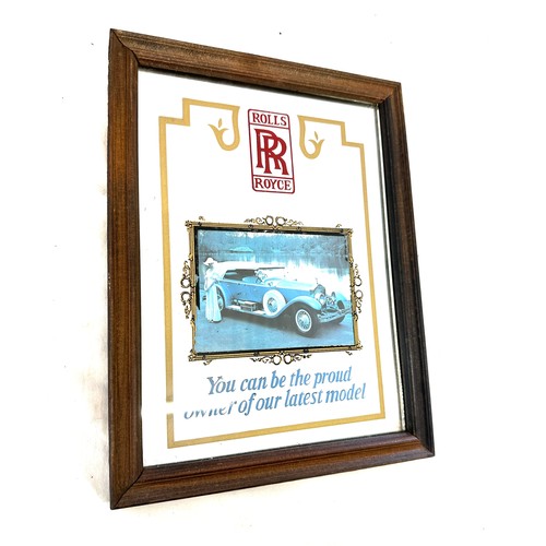 164 - Framed Austin Service sign measures approximately 27 inches tall 25 inches wide Framed advertising R... 