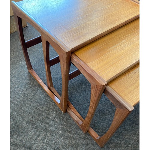 406 - Vintage mid century G-Plan Quadrille teak nest of tables