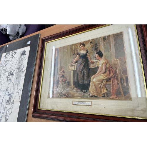 89 - Selection of various framed / unframed prints, various sizes