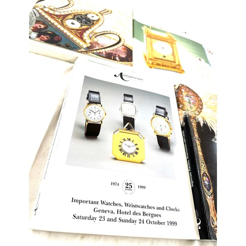 40 - Selection of Antiquorum auction watch catalogues includes 1999, 2001, 2002 etc