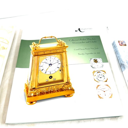 40 - Selection of Antiquorum auction watch catalogues includes 1999, 2001, 2002 etc