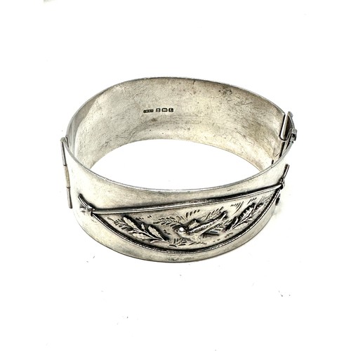 308 - .925 Victorian Revival Swallow Design Bangle (36g)