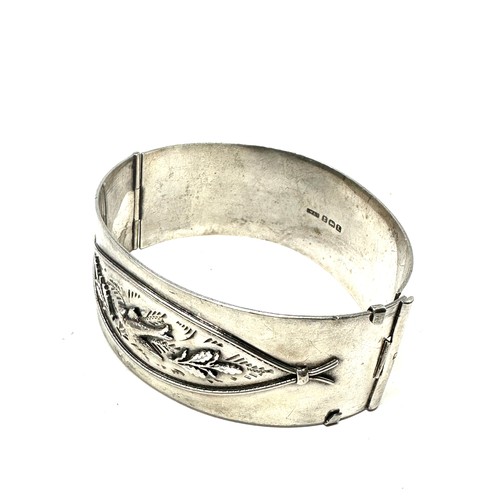 308 - .925 Victorian Revival Swallow Design Bangle (36g)