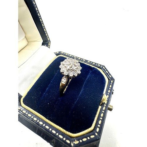 265 - 9ct gold diamond dress ring (2.3g)