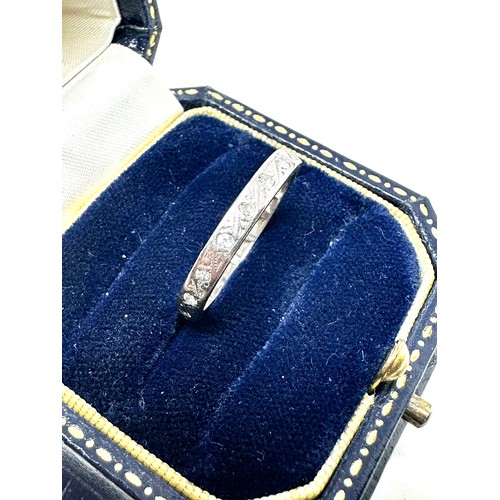 138 - 14ct white gold diamond eternity ring (3.5g)