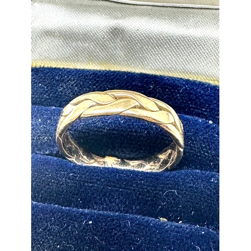 120 - 9ct welsh gold  ring with certificate of authenticity (2.3g)