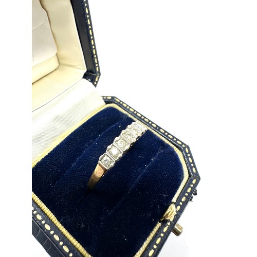 274 - 9ctb gold diamond ring weight 2.4g