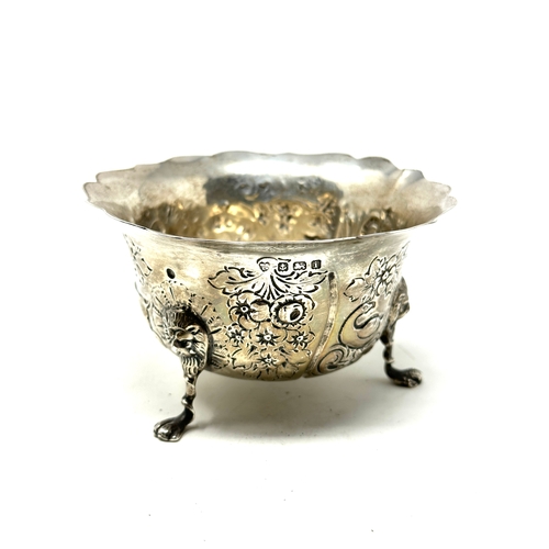 23 - silver sugar bowl birmingham silver hallmarks