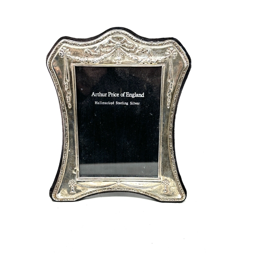 24 - silver picture frame measures approx 23cm by 19cm