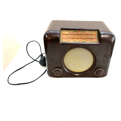 27 - Vintage bakelite bush radio, untested