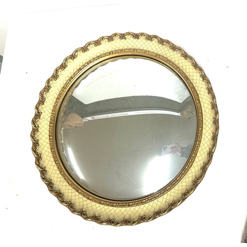 9 - Gilt framed circle mirror 17 inches diameter