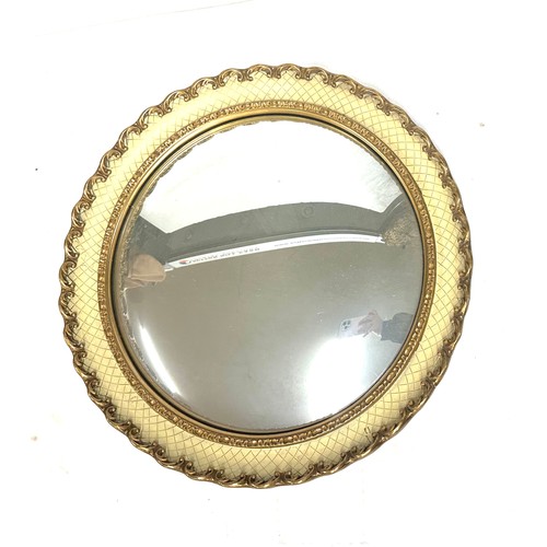 9 - Gilt framed circle mirror 17 inches diameter