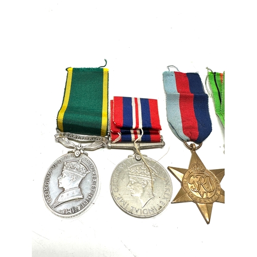 61 - ww2 territorial medal group named to 2044527 gnr. j.mills r.a