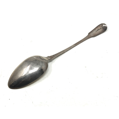 23 - Georgian silver basting spoon