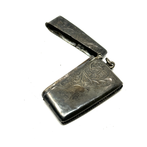 12 - Antique silver vesta case