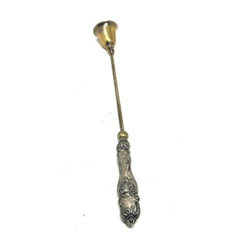 22 - Vintage silver handle candle snuffer