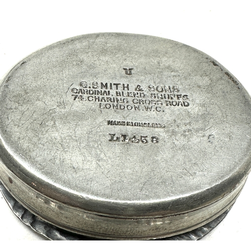 495 - pewter G.Smith & sons london snuff box