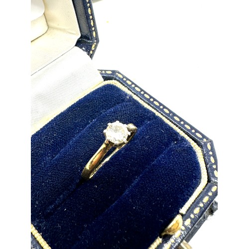 243 - 18ct gold diamond ring (2g)