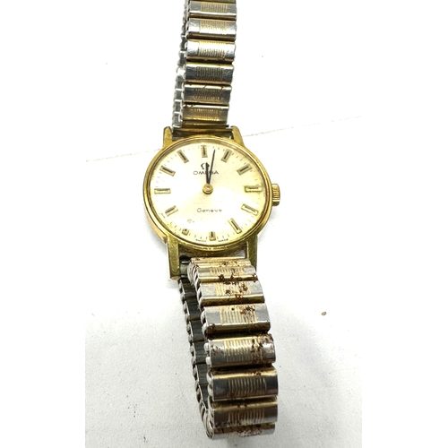 483 - Ladies Omega Geneve vintage gold tone wristwatch non working