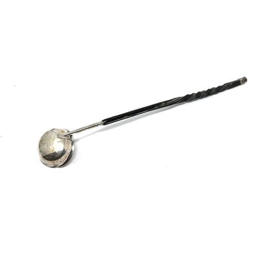 26 - Georgian silver toddy ladle measures approx 28cm long London silver hallmarks