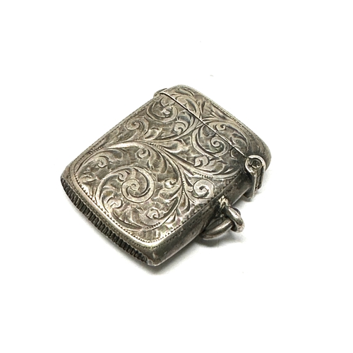 43 - Antique silver vesta case