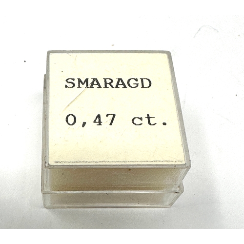 91 - loose 0.47ct smaragd emerald