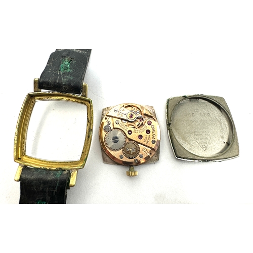 466 - Vintage ladies omega deville wrist watch balance spins freely but stops