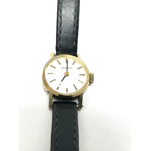 468 - Vintage presentation ladies Zenith wrist watch the watch is ticking