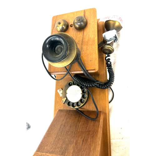 22 - Vintage wall hanging telephone