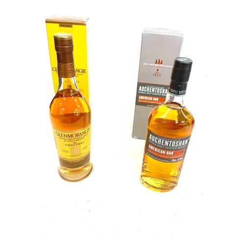 59 - Boxed Glenmorangie highland scotch whisky and Auchentoshan american oak Single Malt whiskey