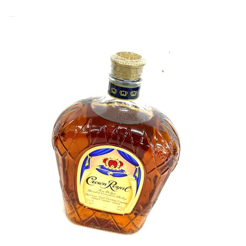 3 - Bottle of The singleton single malt whisky, and a bottle of crown Royal whisky, boxed