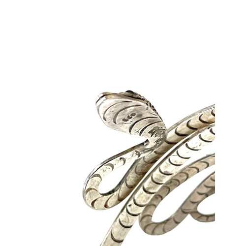 300 - Silver 925 snake bracelet, approximate weight 27.9g