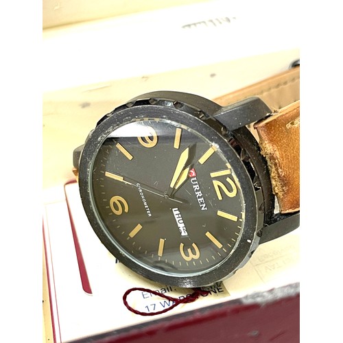 298 - Curren chronometer watch and Buech Giros box