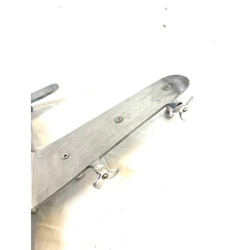 62 - Cast aluminum plane model measures approximately 19 inches depth 25 inches wide