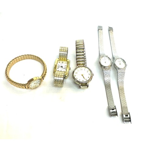 393 - Selection of 5 assorted ladies wristwatches