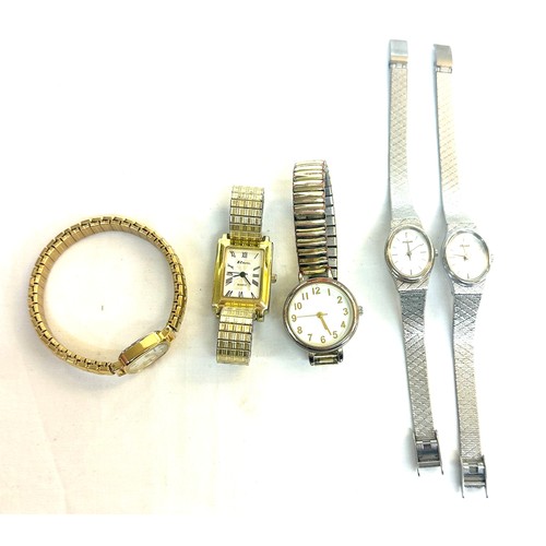 393 - Selection of 5 assorted ladies wristwatches