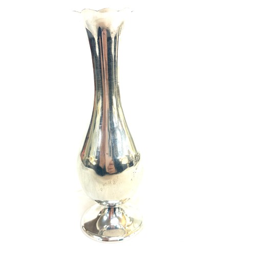 314 - Peruvian silver vase, 18cm tall, total weight 117grams