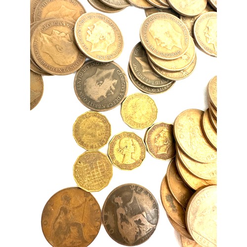 409 - Large selection of assorted coins includes Edward VII, Elizabeth II etc