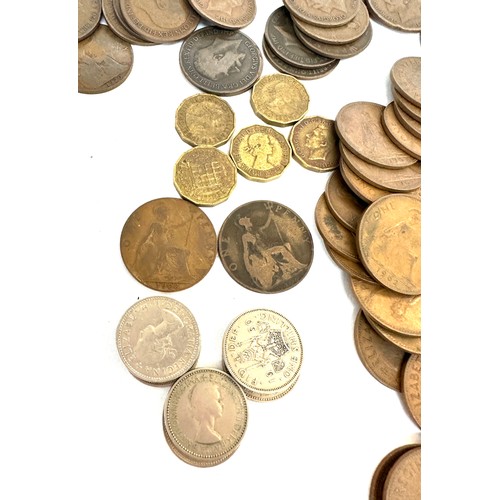 409 - Large selection of assorted coins includes Edward VII, Elizabeth II etc