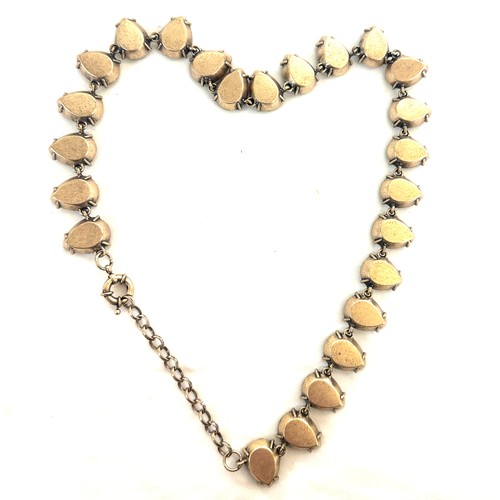 406 - Vintage foil backed necklace