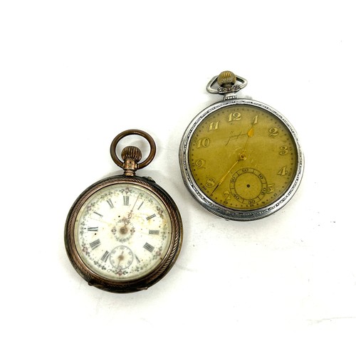 402 - 2 Silver pocket watches, untested